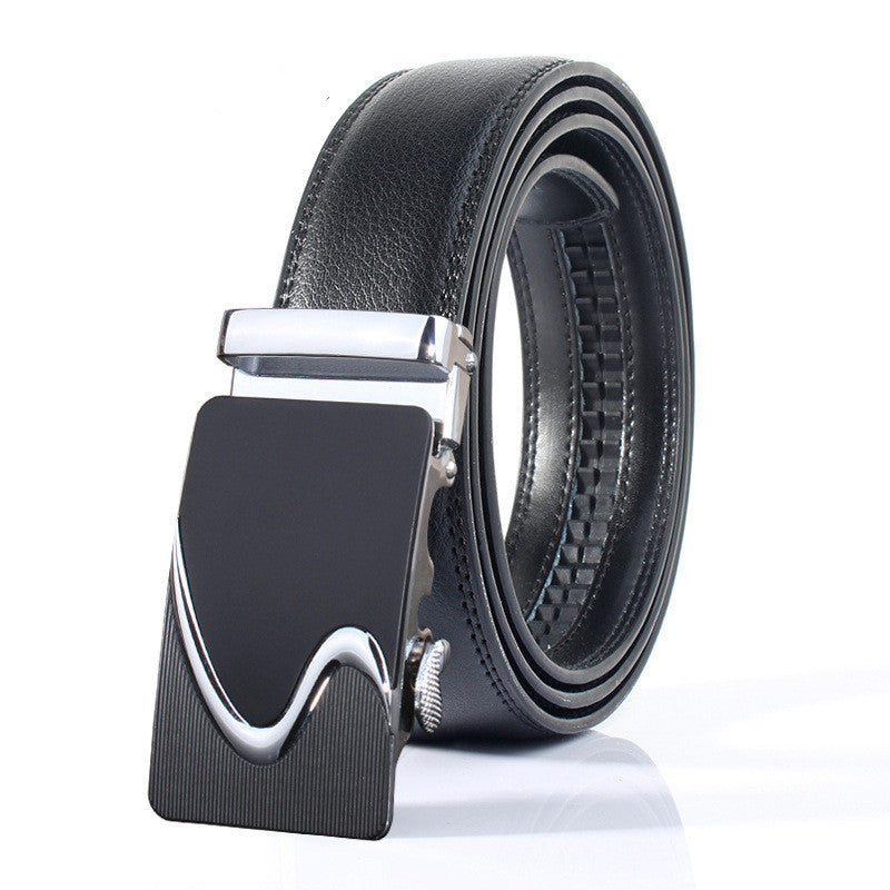 Men's Automatic Buckle Casual Leather Belt