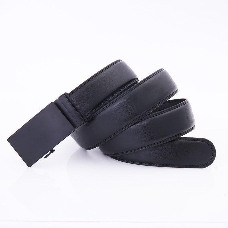 Business Automatic Buckle Leather Belt Men