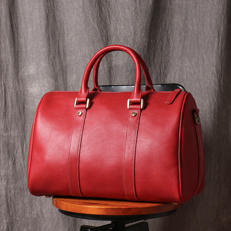 Original Retro Men's and Women's Travel Bag Handmade Leather Handbag