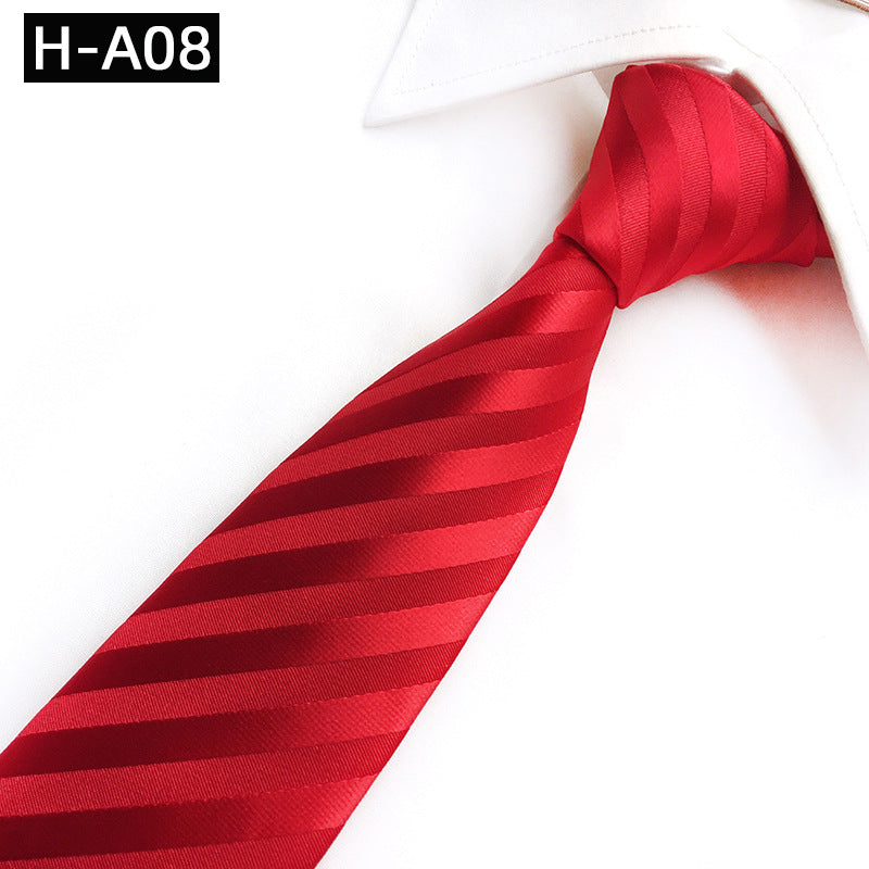 Red Celebration Show Wedding Polyester Fabric Tie