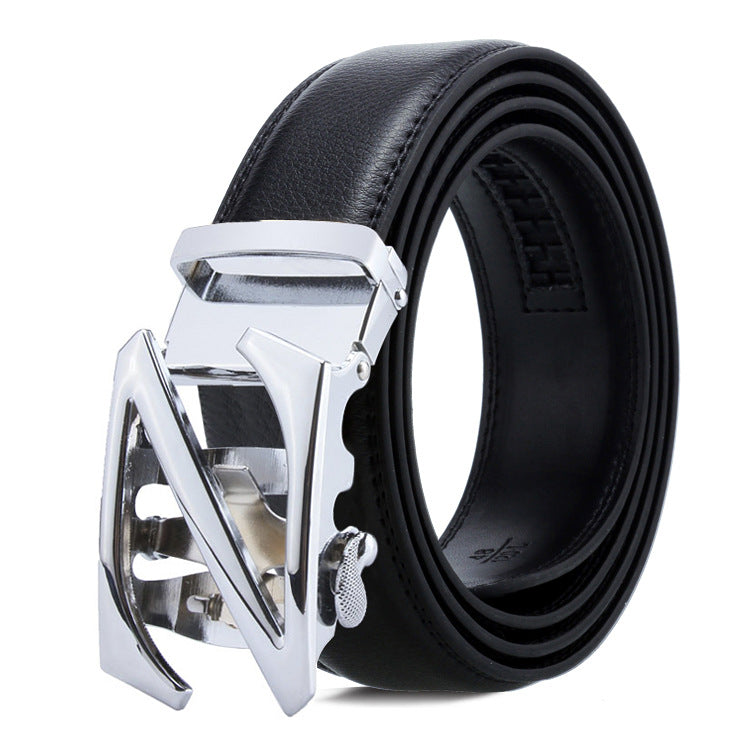 Men's Belt Automatic Buckle Business Trouser Belt