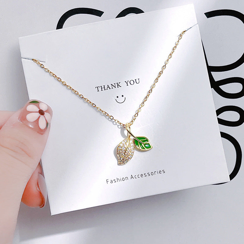 Titanium Steel Colorfast Elegant Internet Celebrity Clavicle All-Match Light Luxury Necklace