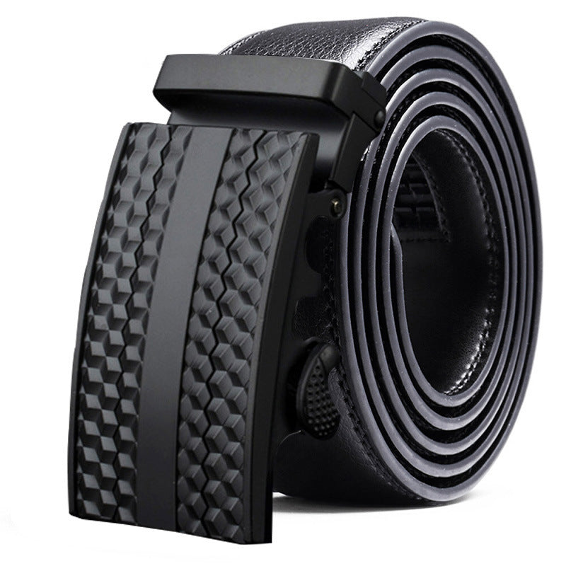 Fashion Casual Men's Two-Layer Leather Comfort Click Belt