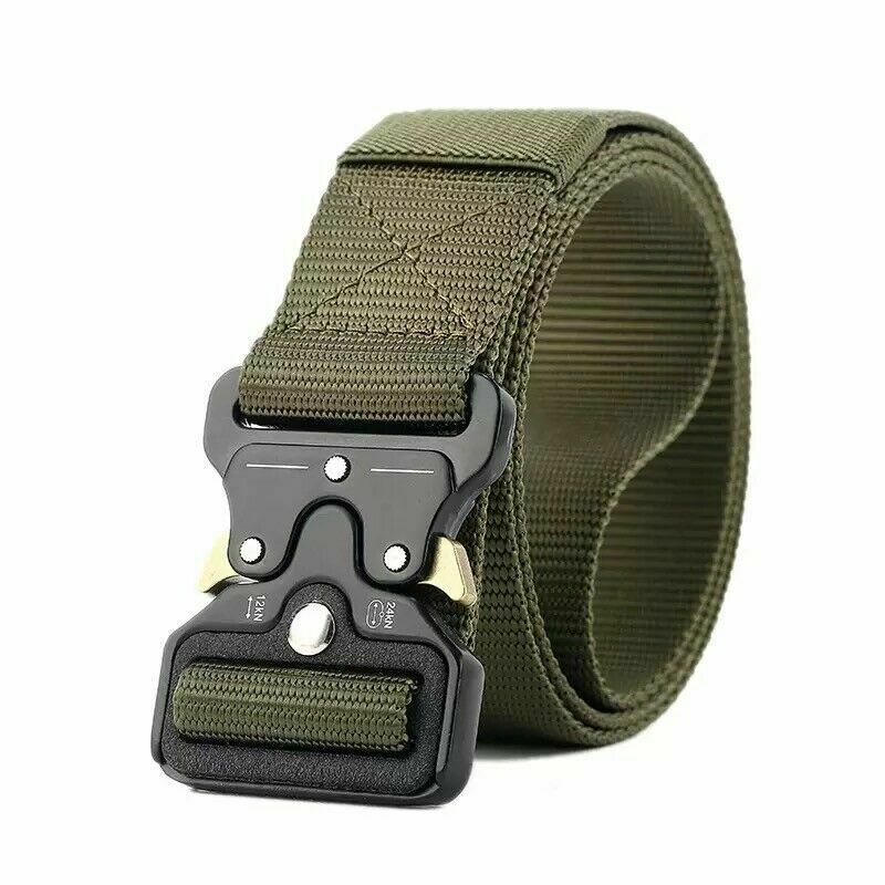 Military Tactical Belt Heavy Duty Security Working Utility Nylon Army Waistband