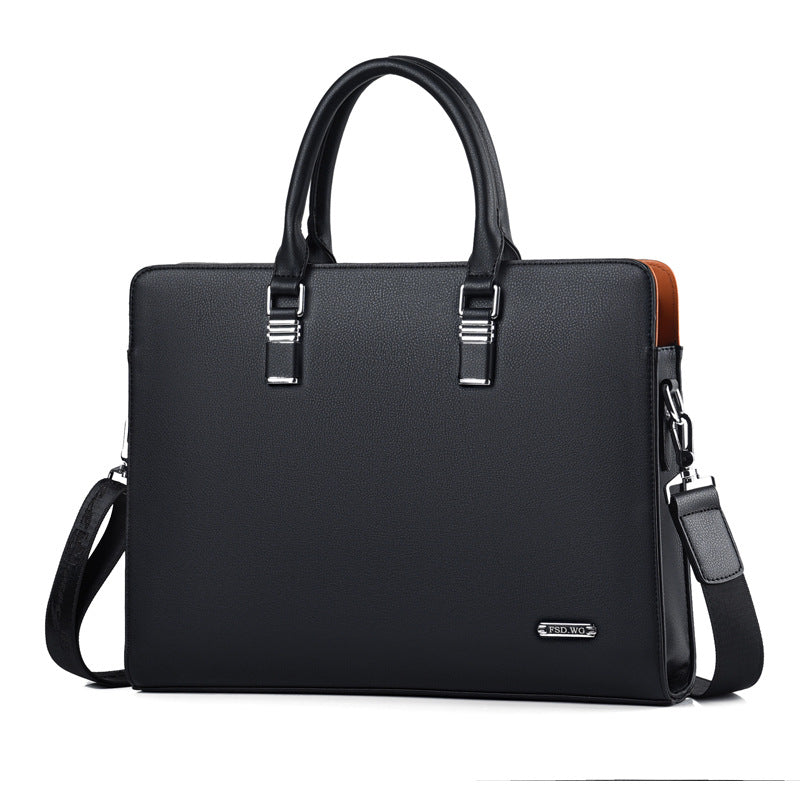 One Shoulder Messenger Official Document Casual Leather Bag