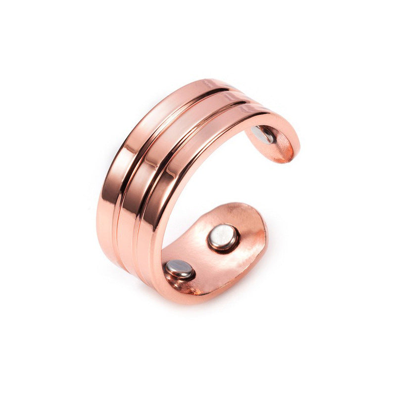 Fashion Red Copper Magnetic Ring