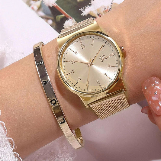 Fashion Women's Quartz Watch Bracelet Set