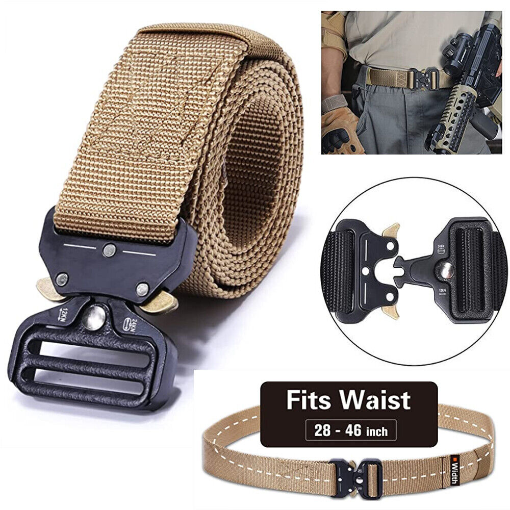 Premium Men Casual Military Belt Tactical Waistband Rescue Rigger Nylon Belt Usa