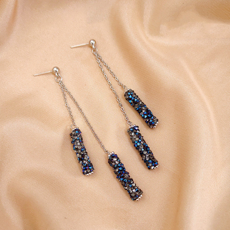 Earrings Star Net Celebrity Long Earrings Exaggerated Temperament