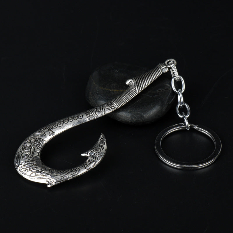 Fish Hook Solid Color Keychain Pendant Accessories