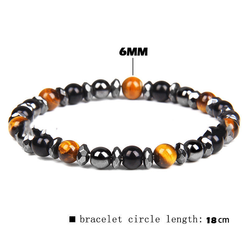 Natural Tiger Eye Stone Bracelet Women's Yoga Energy Sports Bracelet