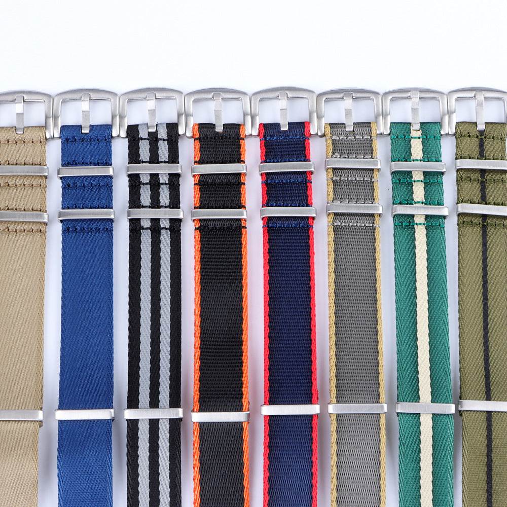 Colorful Striped Canvas Belt 20Add22Mm