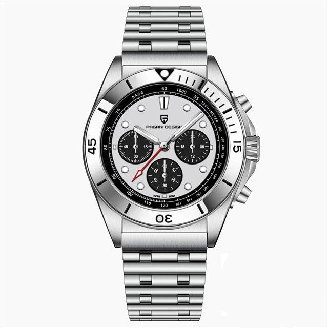 Men's Quartz Chronograph Watch Stainless Steel