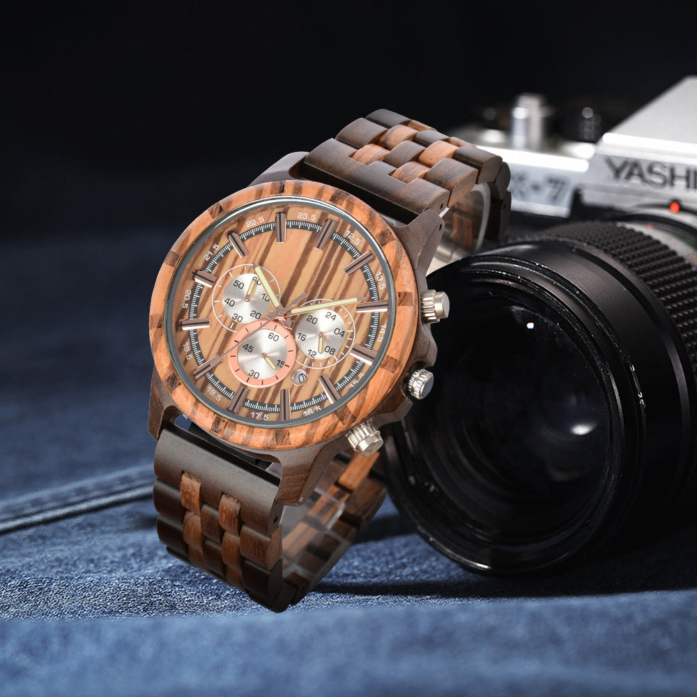 Men's Multi-Function Quartz Watch Business Luminous