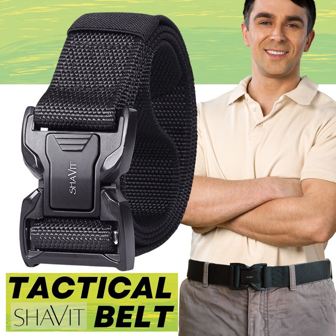 Tactical Military Belt For Men Hiking Rigger Nylon Web Casual Work Hombre Belt