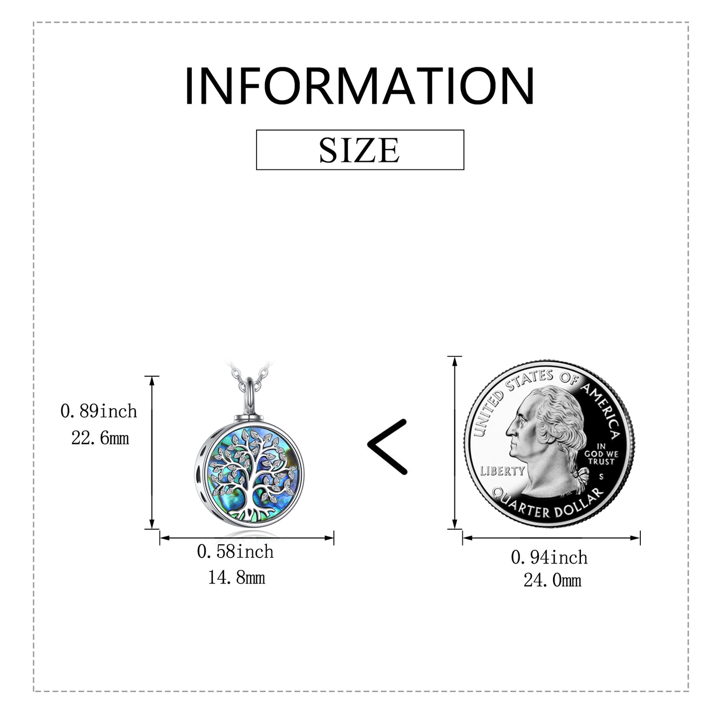 Sterling Silver Tree Of Life Urn Necklaces For Ashes Cremation Jewelry