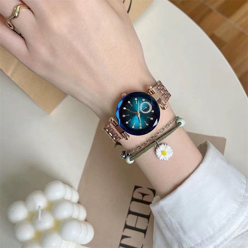 Fashion Steel Band Waterproof Watch Ladies