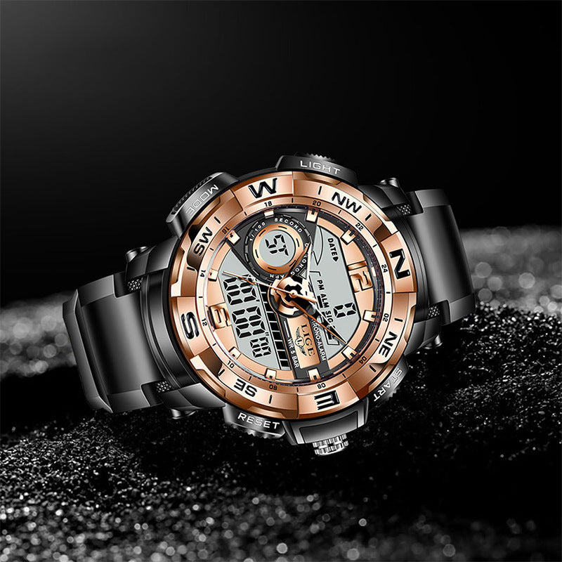 Hot Dual Display Electronic Quartz Movement Watch