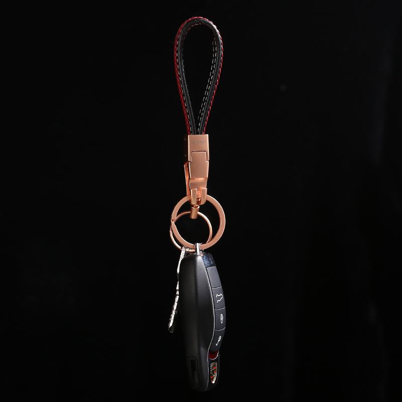 Double Ring Hand Woven Key Ring