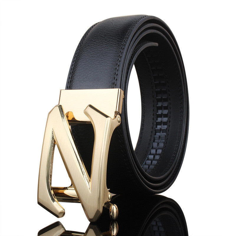 Men's Automatic Buckle Casual Leather Belt