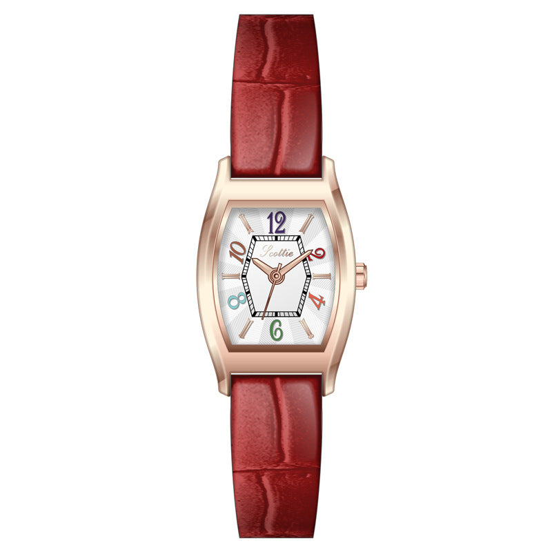 Women's Niche Design Stylish Roman Literal Watch