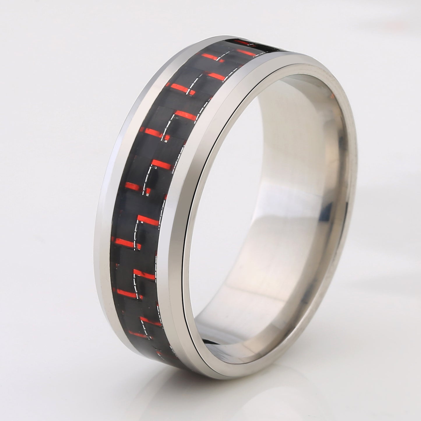 Titanium Steel Veneer Carbon Fiber Ring