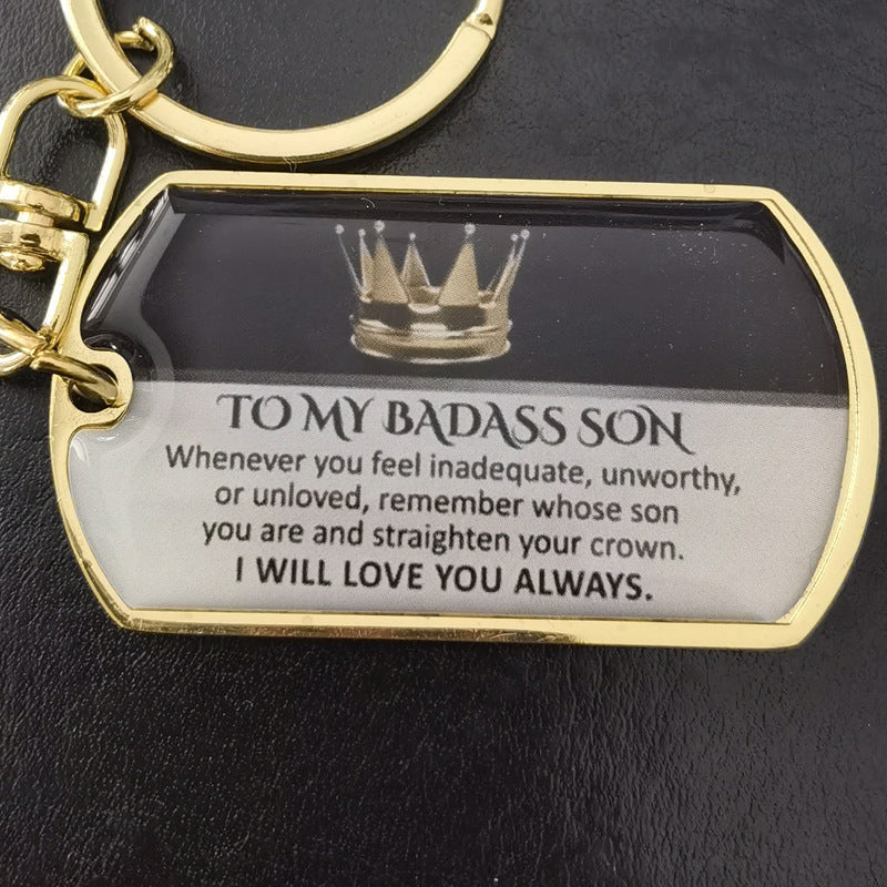 To My Badass Metal Keychains