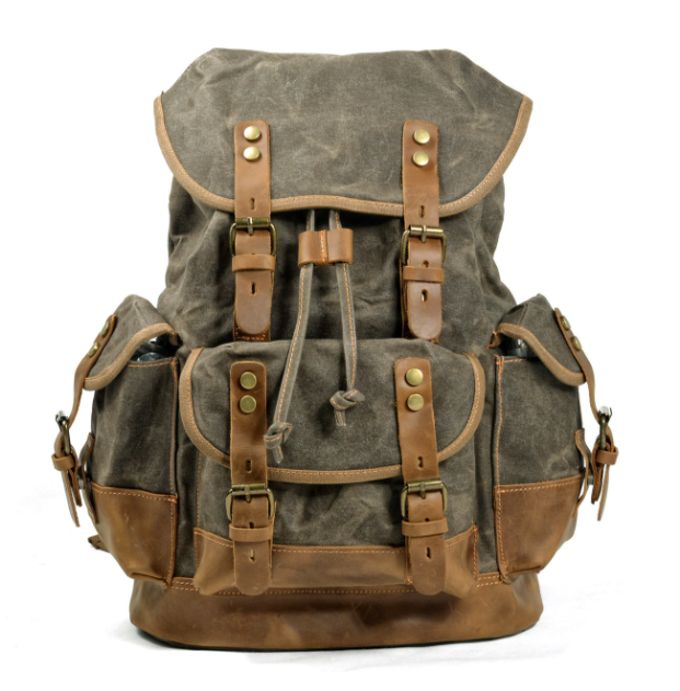 Wear-Resistant Canvas Backpack