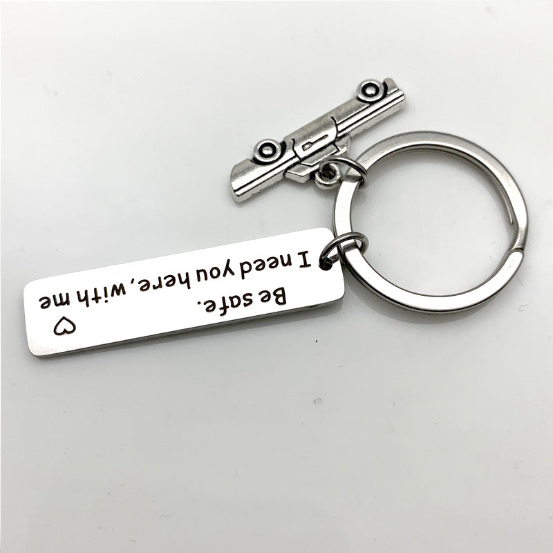 Stainless Steel Key Ring Drive Safe I Need You Here