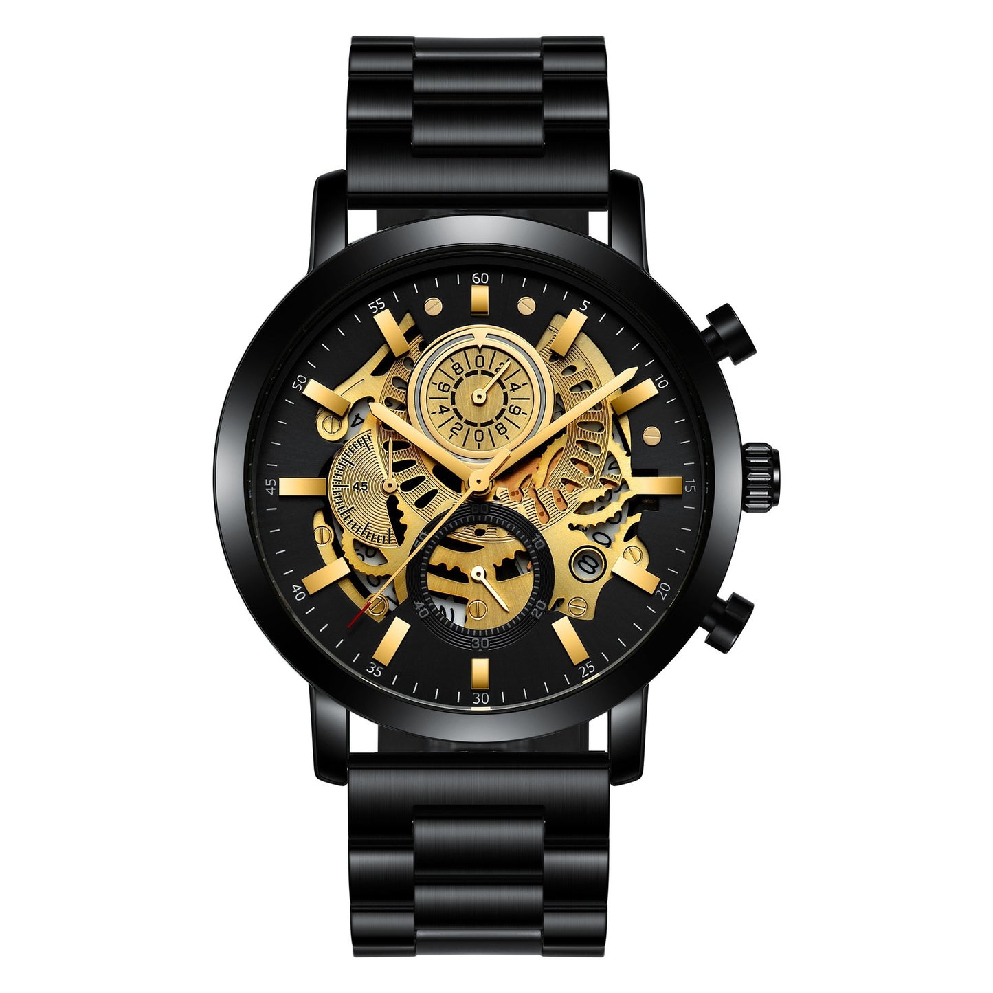 Men's Multi-Functional Calendar Watch Hollowed Out