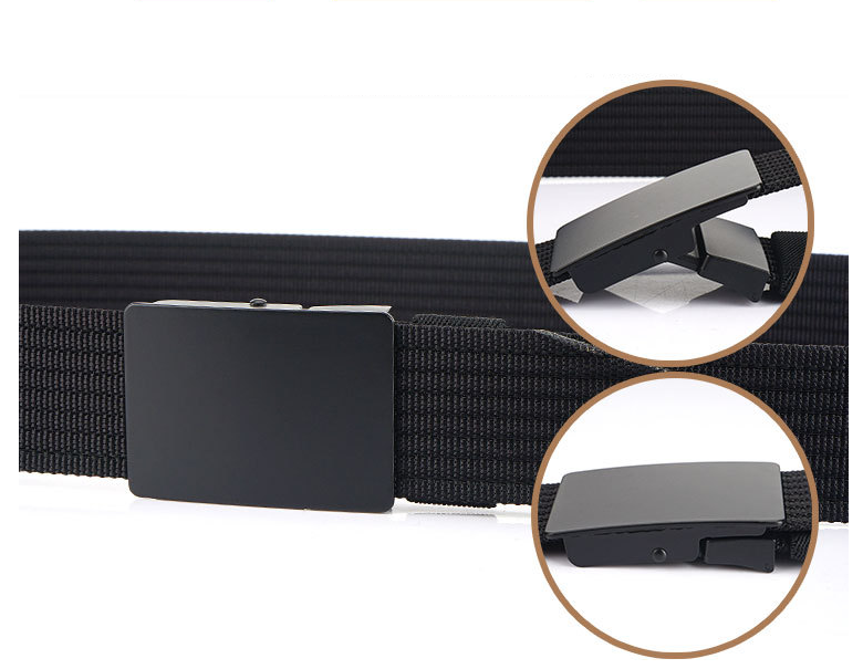 Outdoor Sports Automatic Buckle Canvas Belt