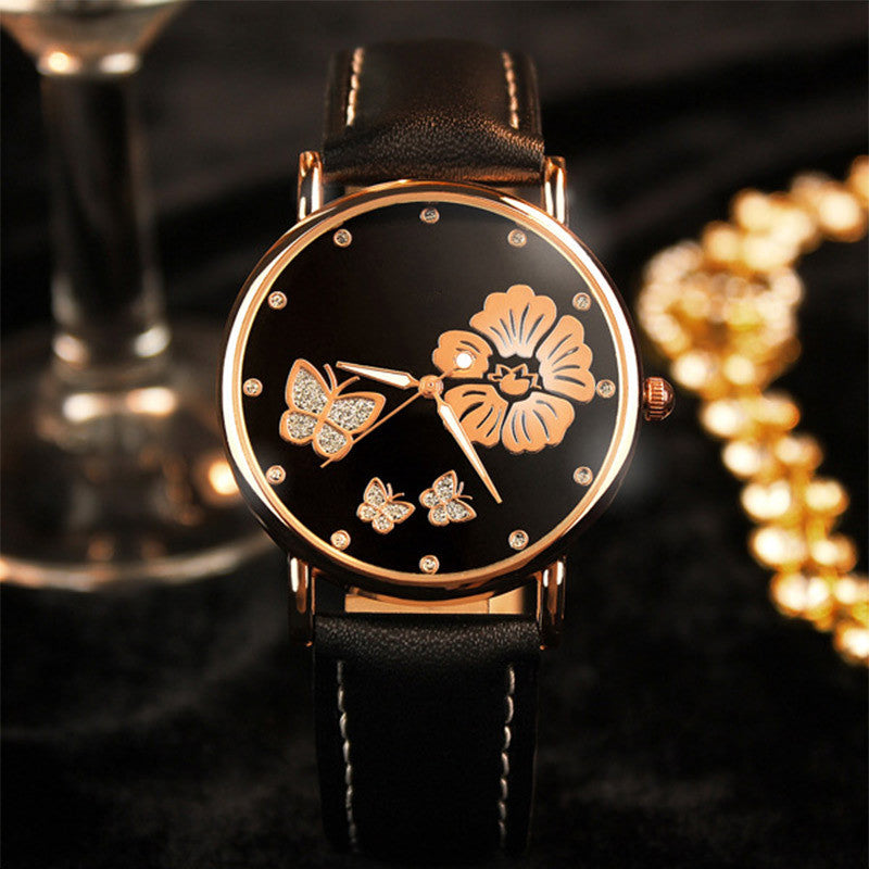 Fashion Ladies Watches with Rhinestone Strap