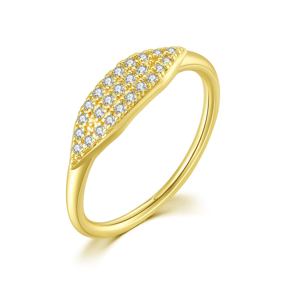 Women's Fashion Gold-Plated Simple Thin Ring