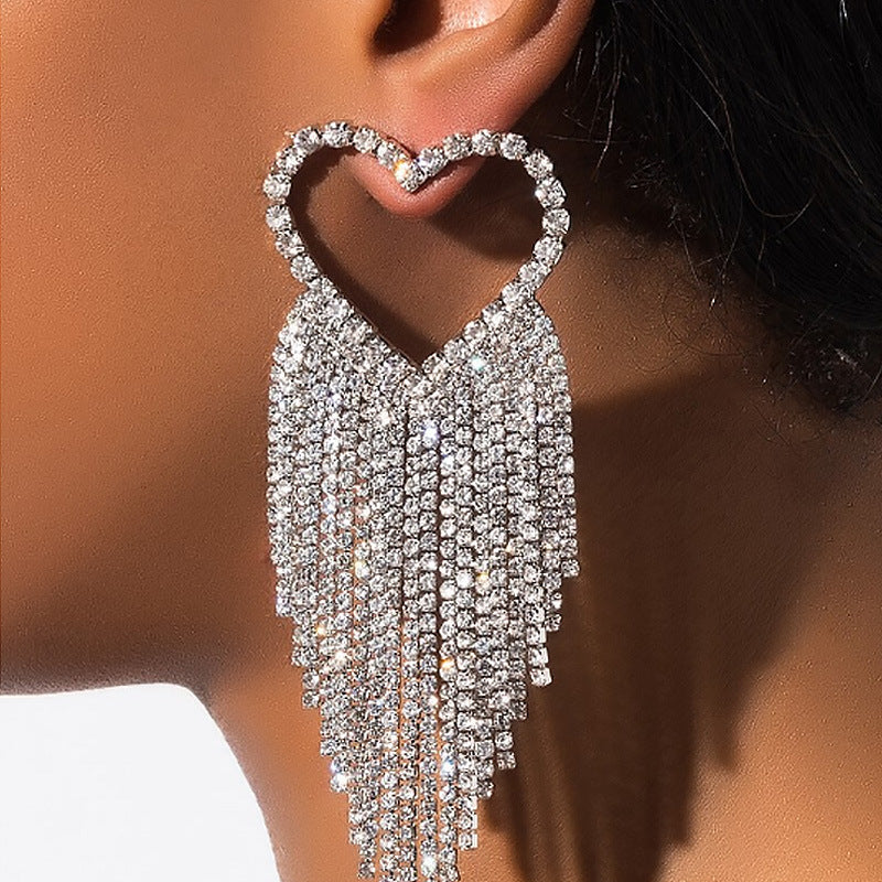 Long Tassel Earrings Net Celebrity Fashion Earrings