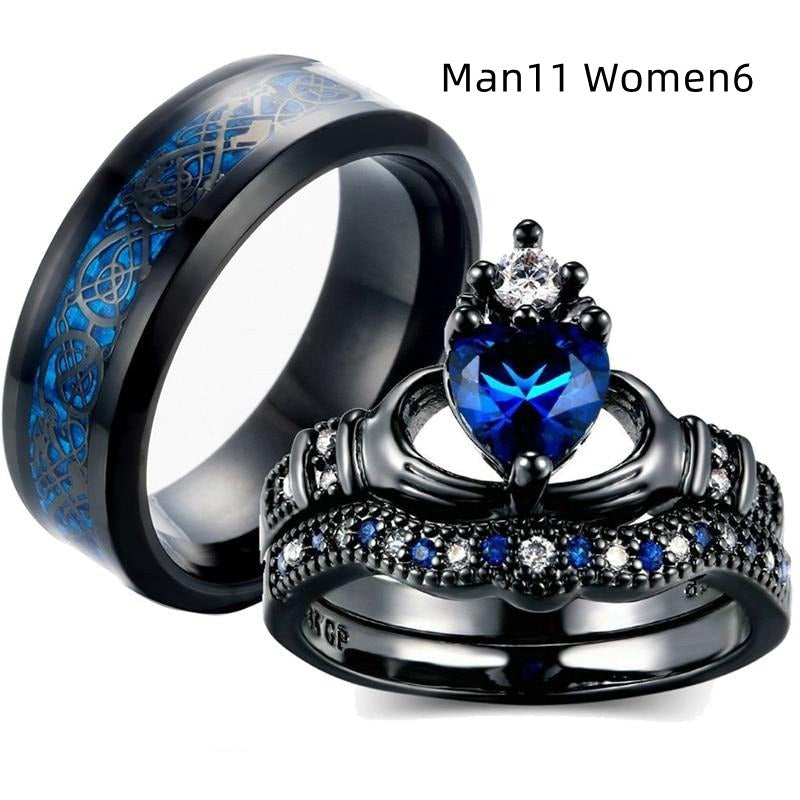 Crown Love Sapphire Female Ring