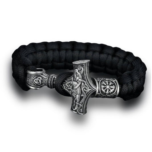 Paracord Mjolnir Bracelet - A Symbol of Power and Protection