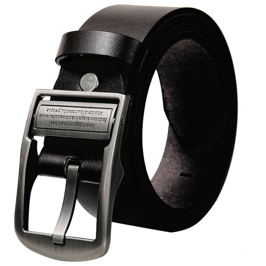 PU Leather Belt With Pin Buckle - Unisex, Retro, And Affordable