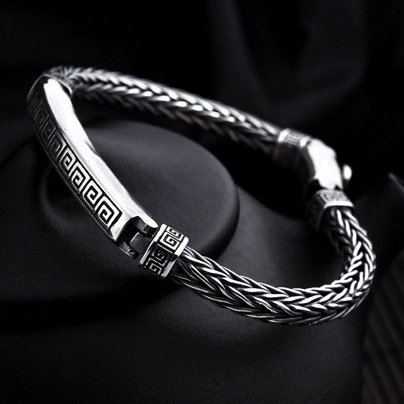 Personality Tide Men and Women Hot Fashion Thai Silver Bracelet