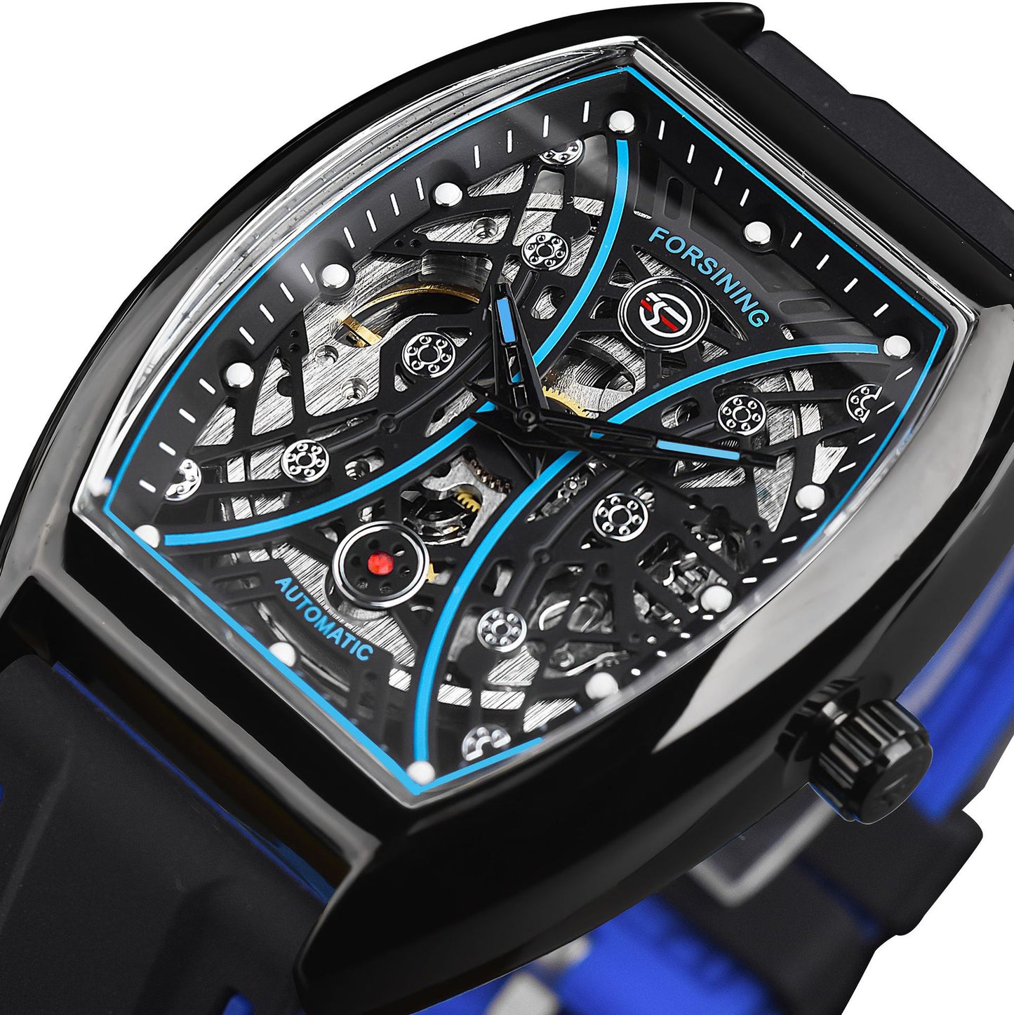 Men's Skeleton Face Movement Luminous Automatic Mechanical Watch