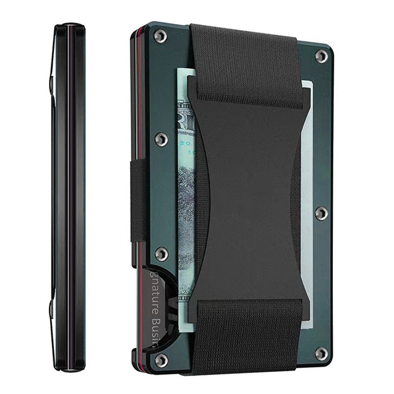 Metal Money Clip RFID Anti-Theft Brush Blocking Technology Card Case