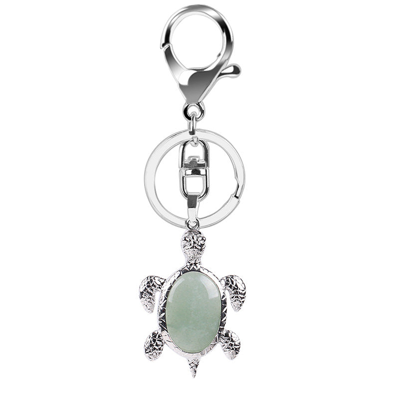 Natural Stone Crystal Key Chain