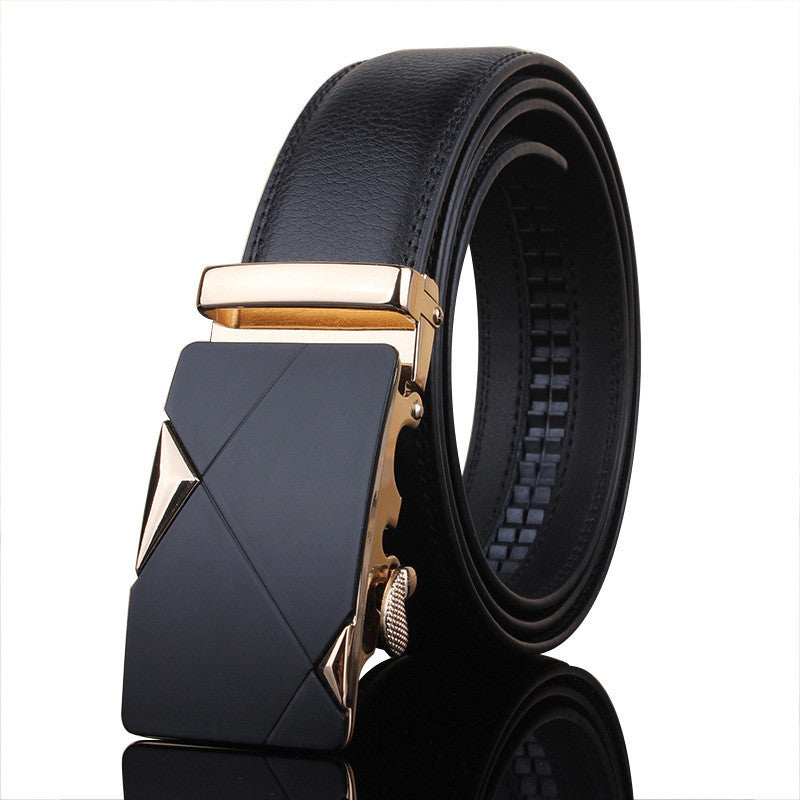 Men's Automatic Buckle Casual Leather Belt