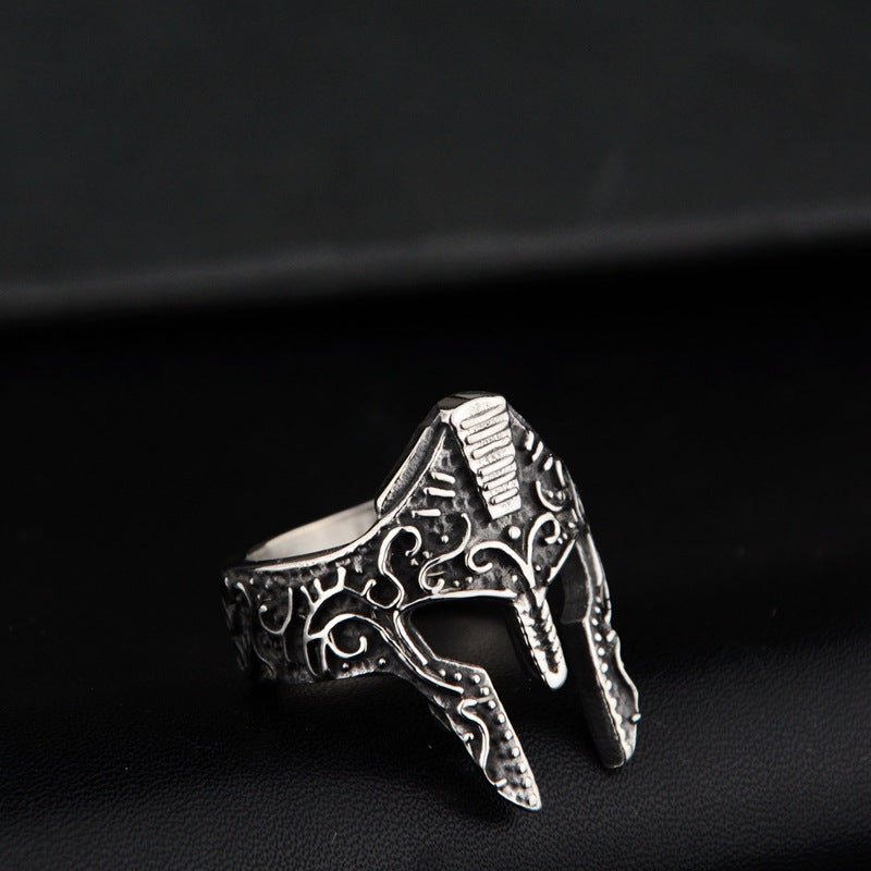 Hot Personality Warrior Mask Ring Fashion