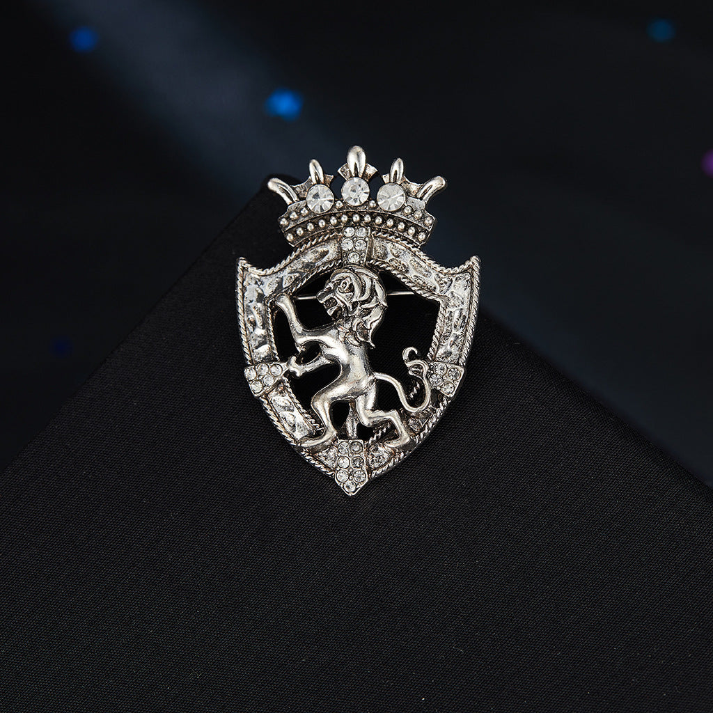 Crown Suit Badge Simple Clothing Accessories Brooch