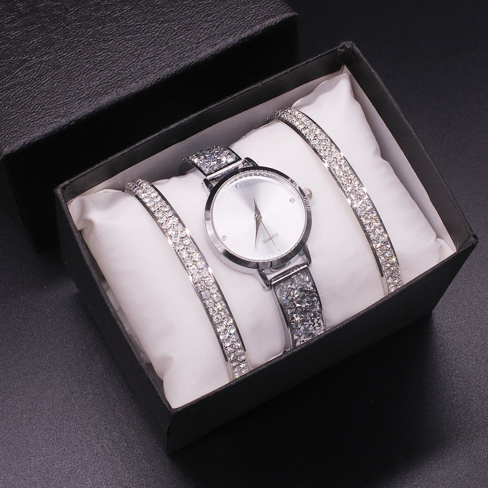 Ladies Watch Gold Bracelet Star Face Quartz