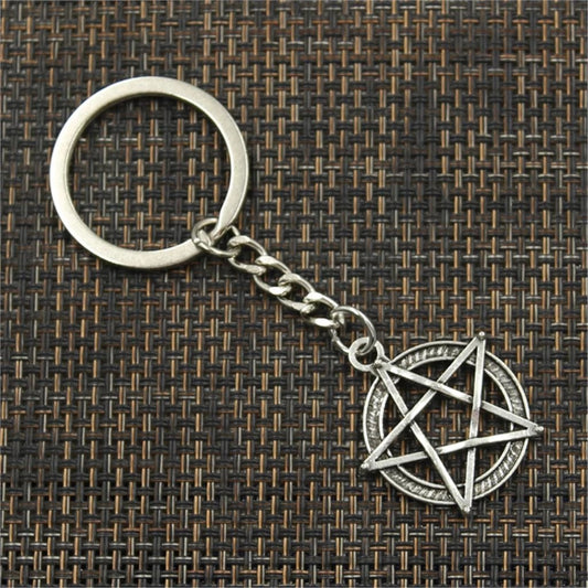 Five Pointed Star Mysterious Power Symbol Key Chain