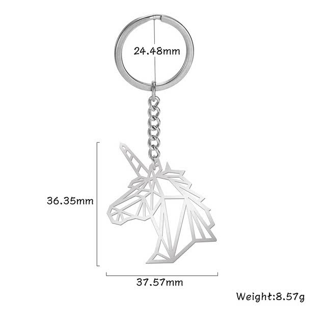 Steel Bear Rabbit Bird Key Ring For Men Wome