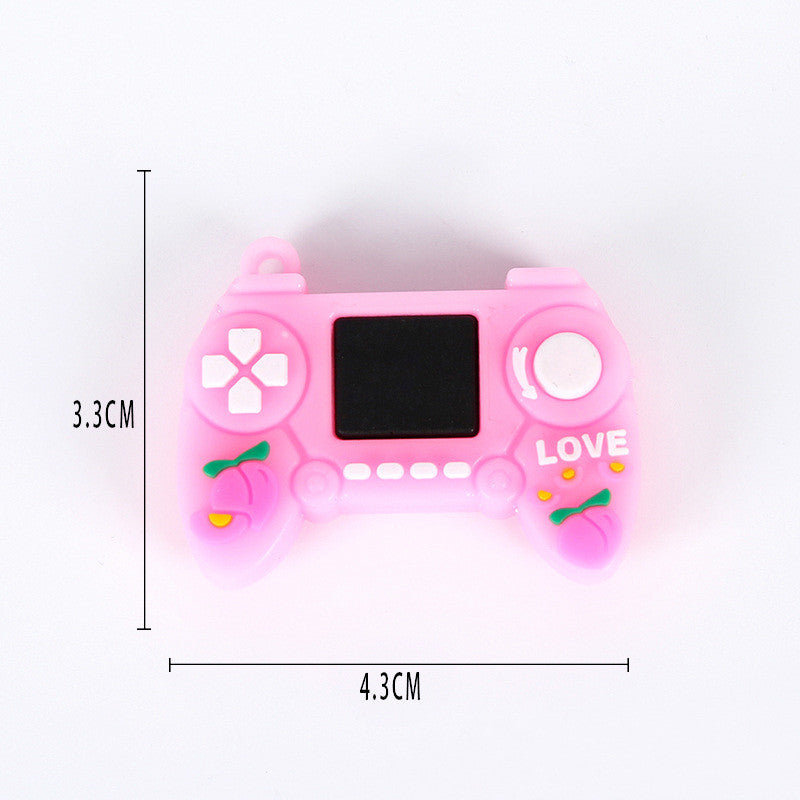 Soft Rubber Creative Simulation Game Console Gamepad Keychain