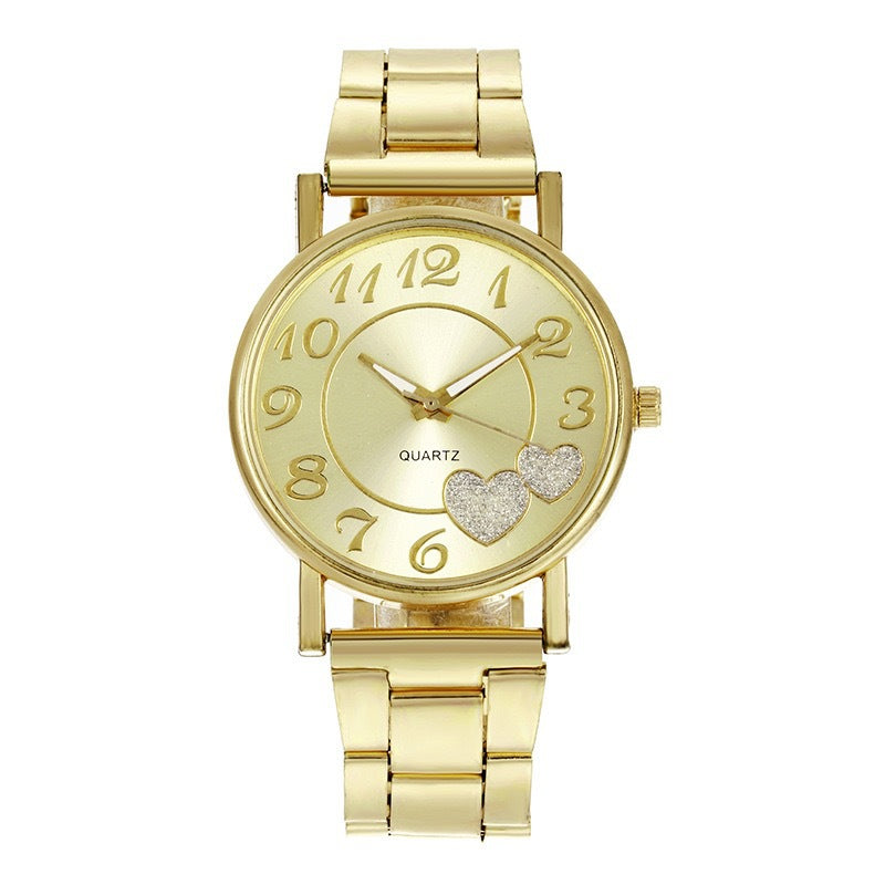 Women's Steel Band Love Quartz Watch