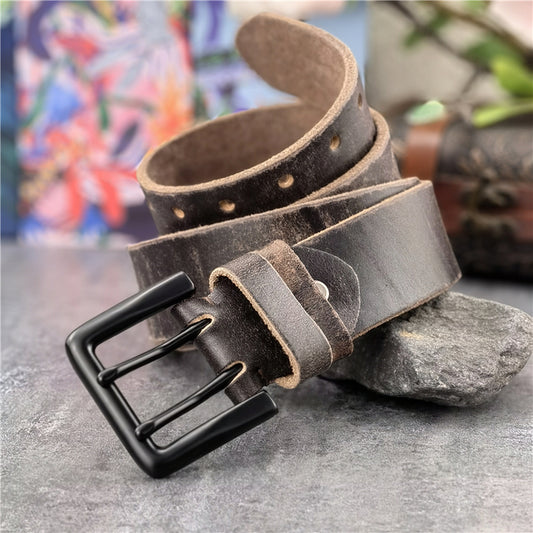 Men's Fashion Ultra-Wide 4.3Cm Double-Pin Belt Buckle